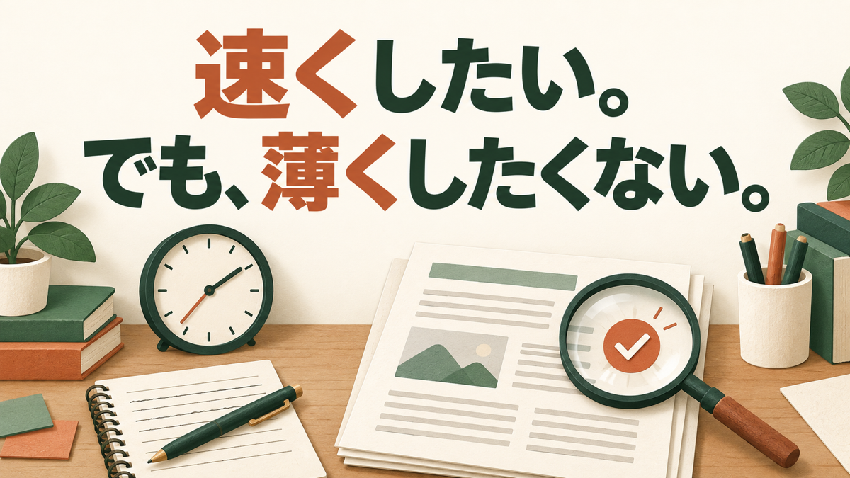 報告書を速く作りたい一方で内容の価値を薄くしたくない、作成者の板挟み